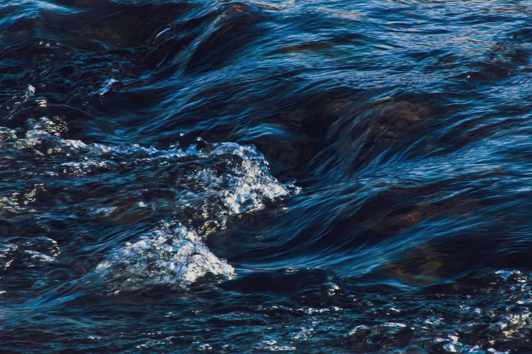 a close up of a wave in the ocean